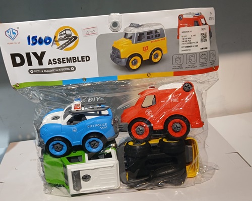 DIY Assembled toy vehicles