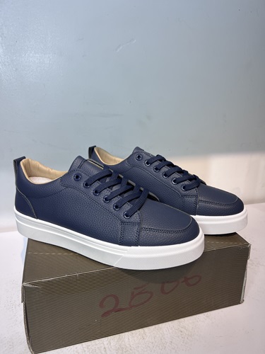 Men Casual Blue Leather Shoe