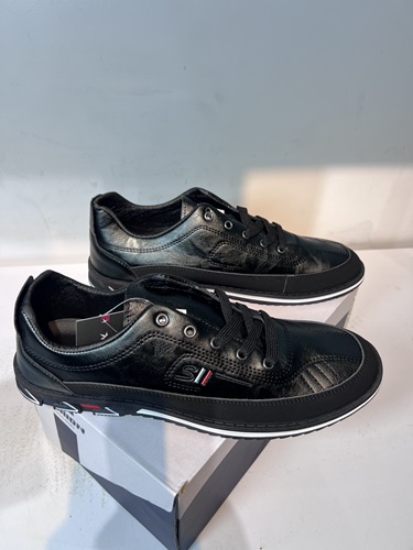 Men Black Leather Shoes