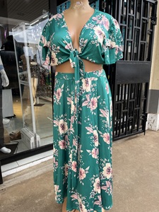 2 Piece Floral Dress