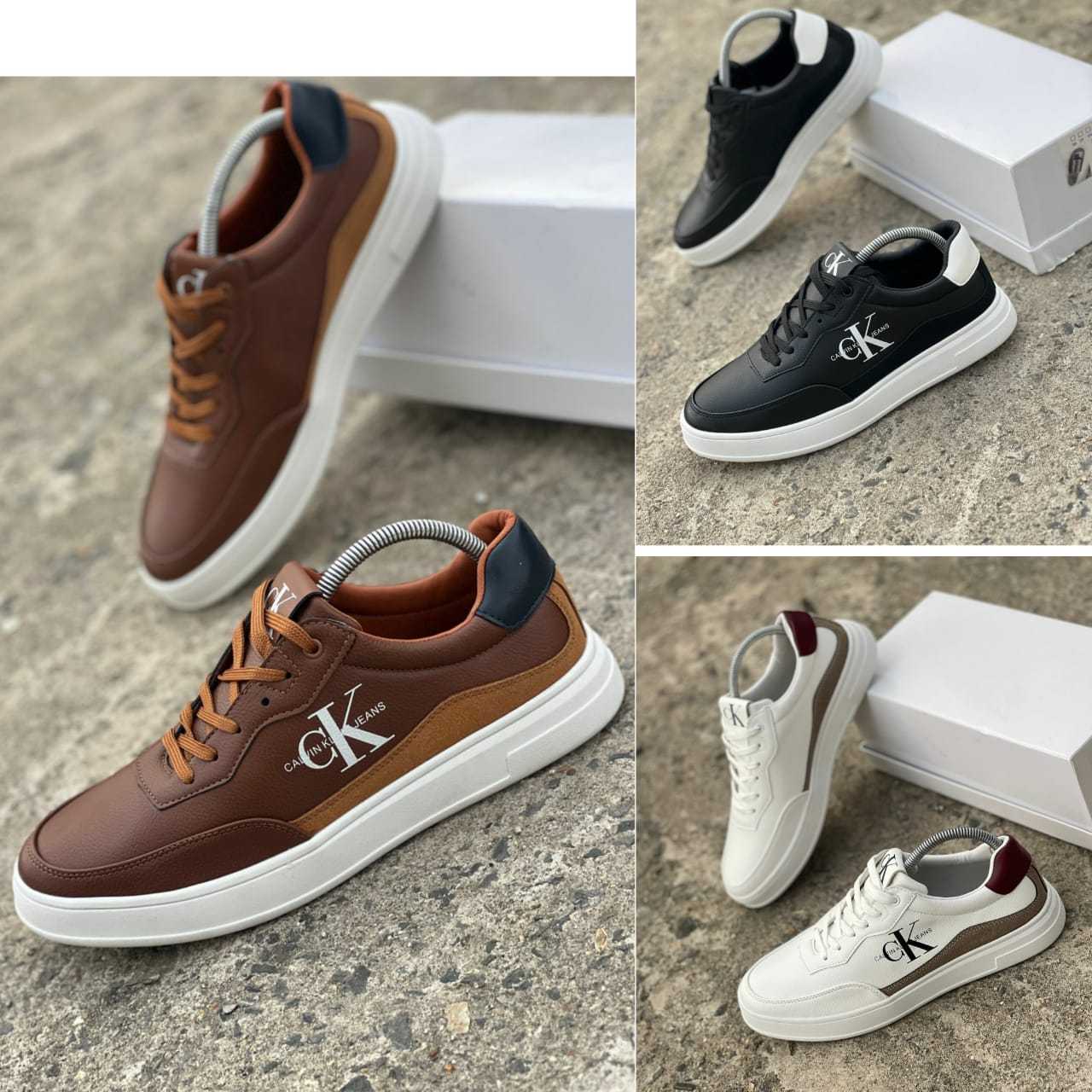 (CK) MEN SUEDE LEATHER LACED CASUALS