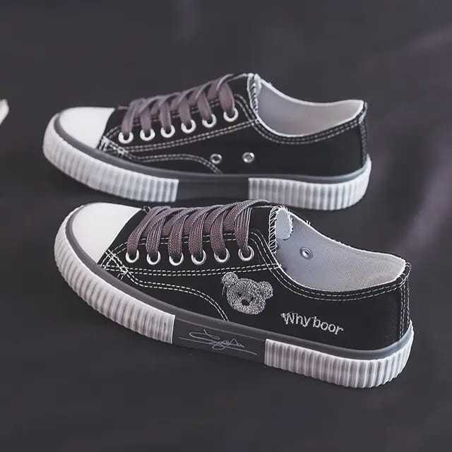 Lady Flat Canvas Teddy Bear