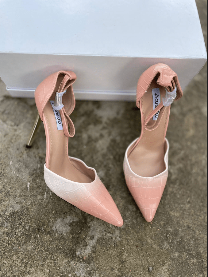 WETLOOK HIGH QUALITY 2 PIECE HEEL