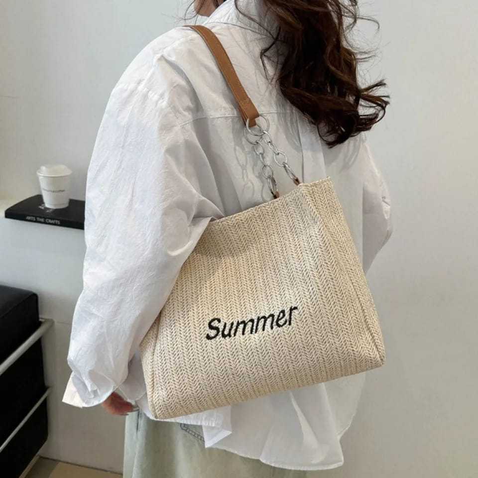 Woven Summer tote bag