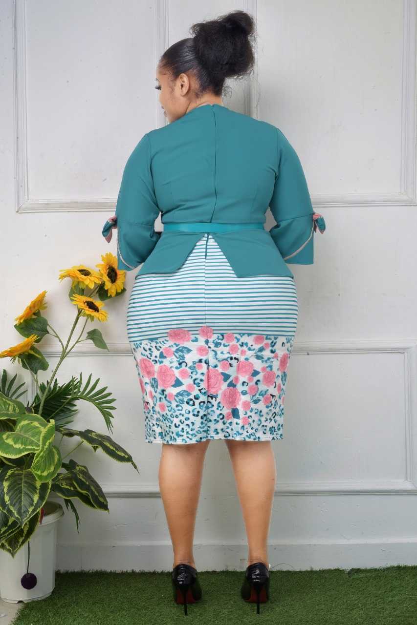 Office Two Piece Dress