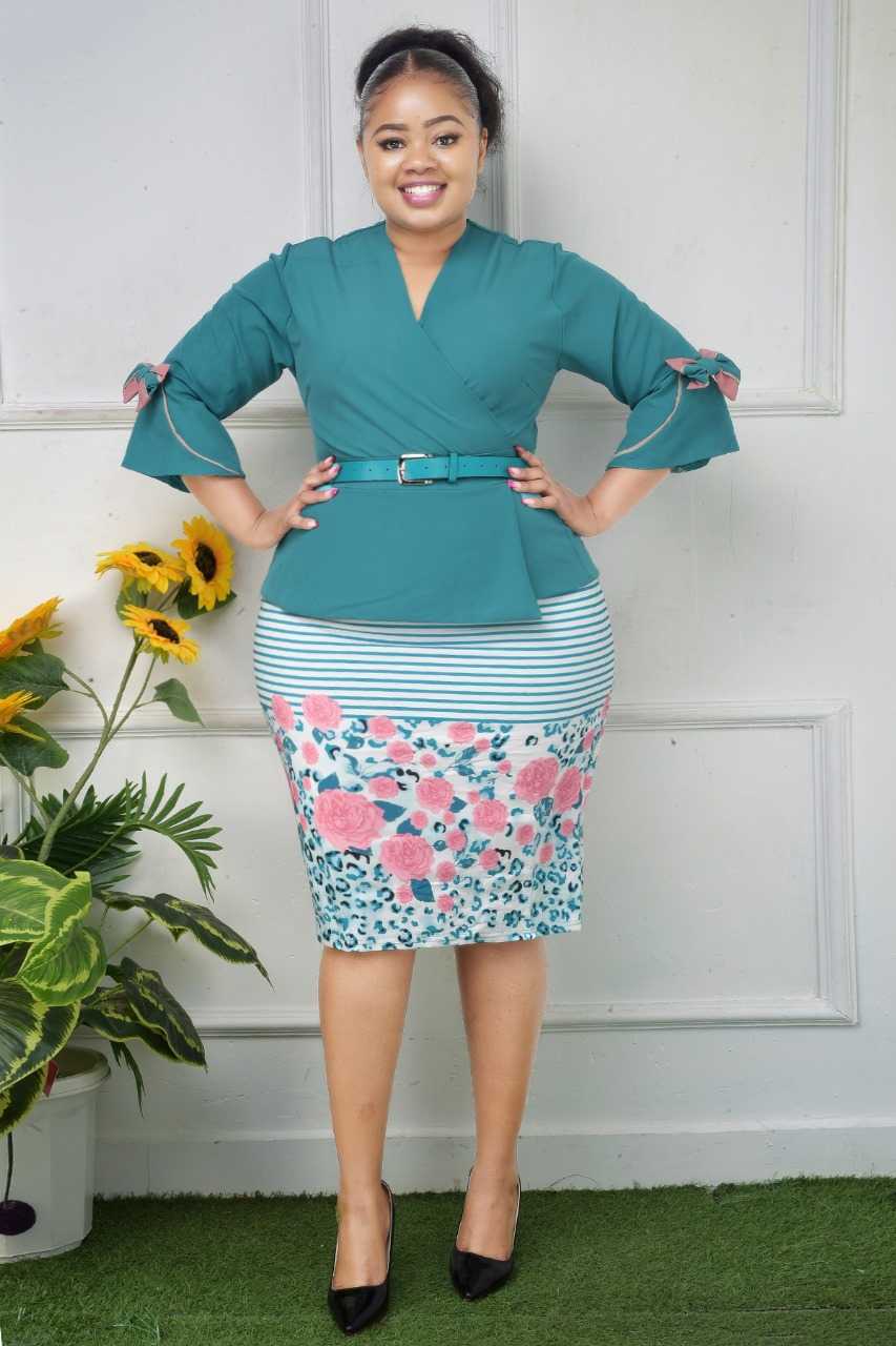Office Two Piece Dress