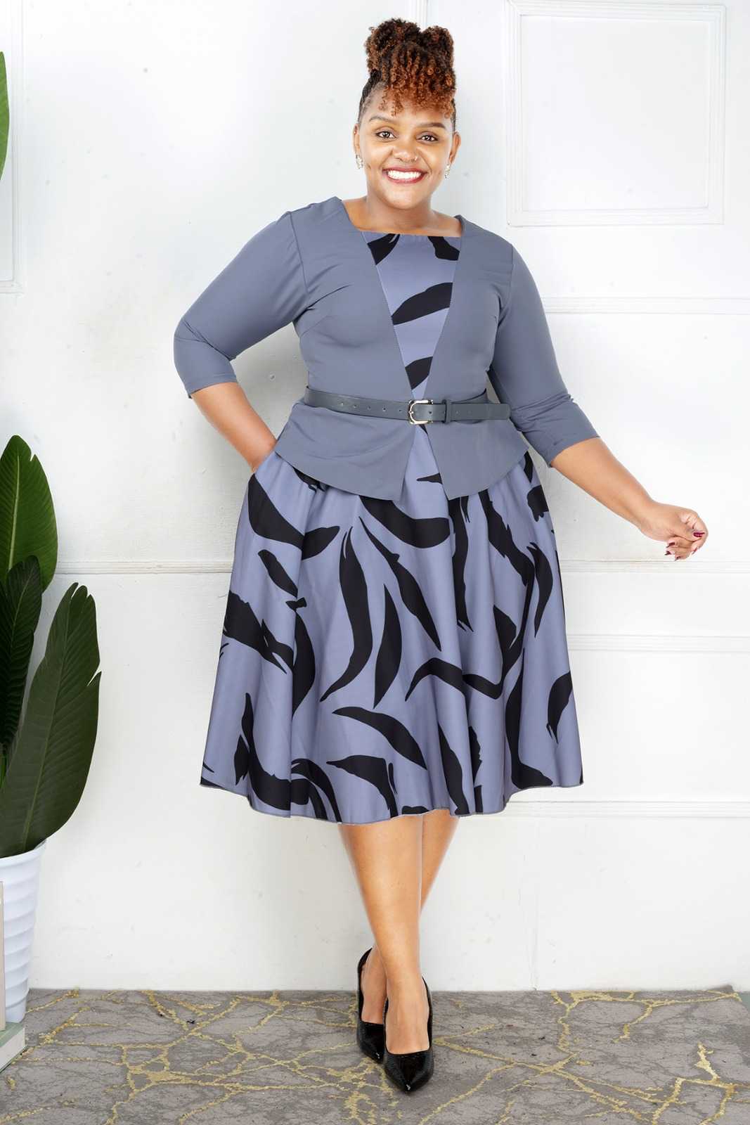 Two Piece Office Dress