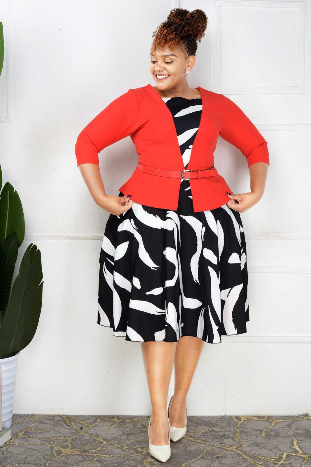 Two Piece Office Dress