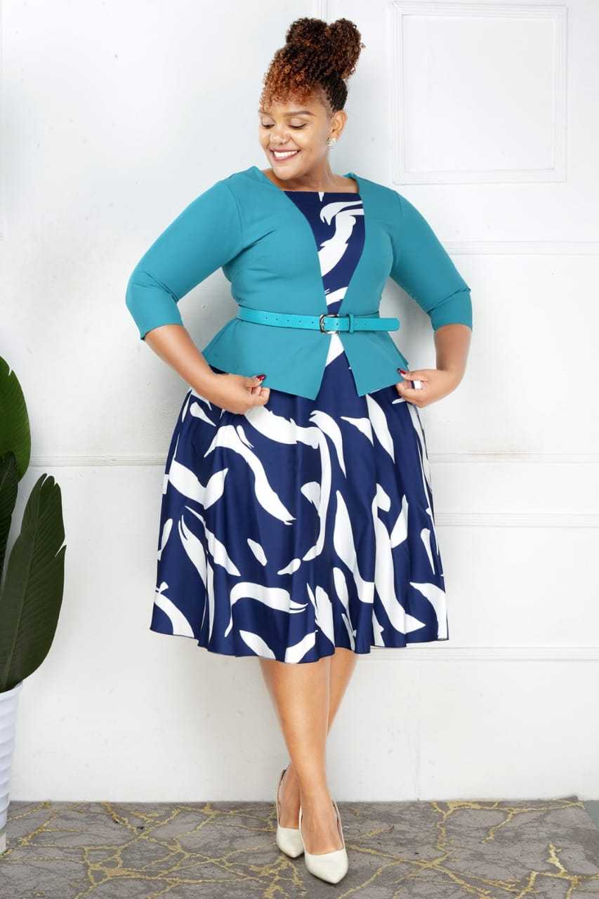 Two Piece Office Dress