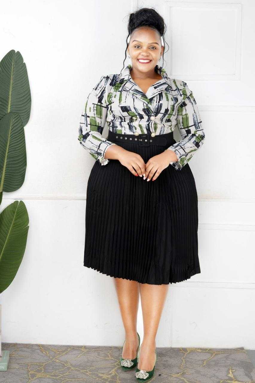 Office Two Piece Dress