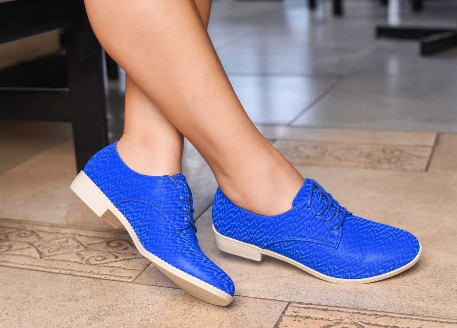 (FABRIC) LACED WHITESOLE BROGUES