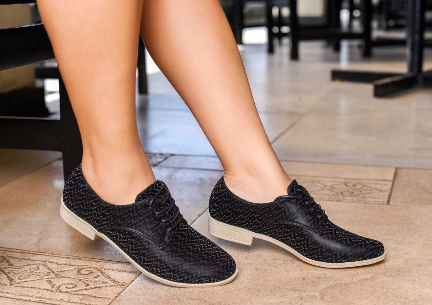 (FABRIC) LACED WHITESOLE BROGUES