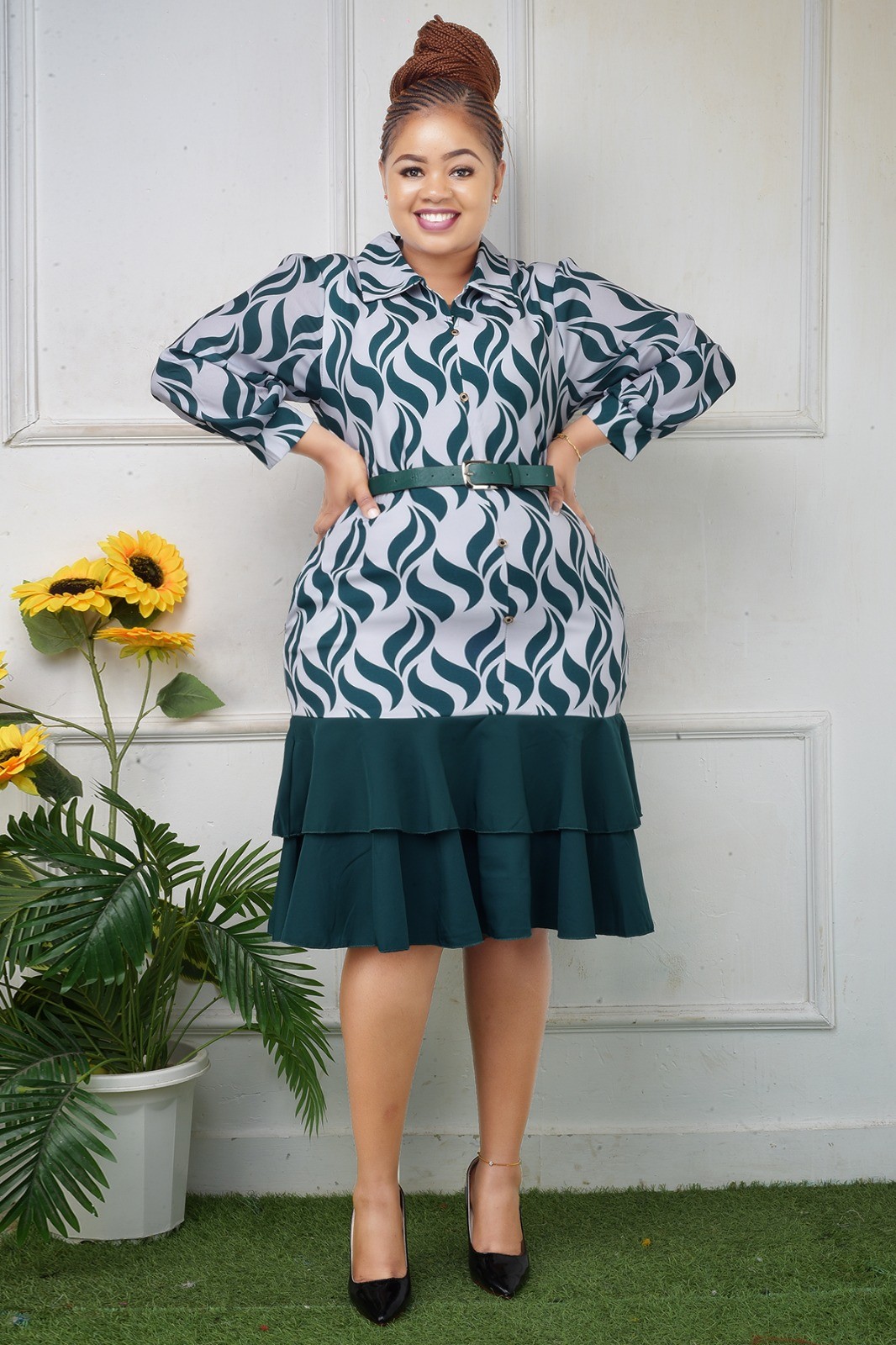 Office Two Piece Dress