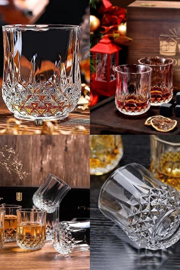 CRYSTAL SHORT whiskey GLASS