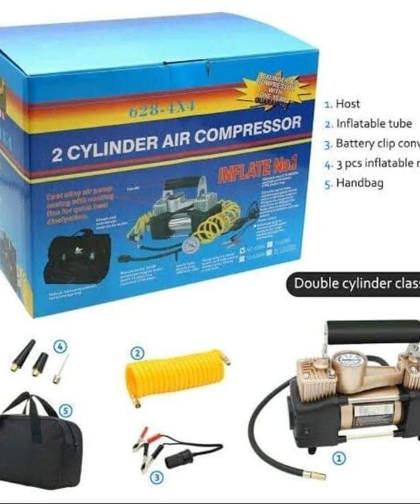 2-Cylinder Air Compressor/Tire Inflator