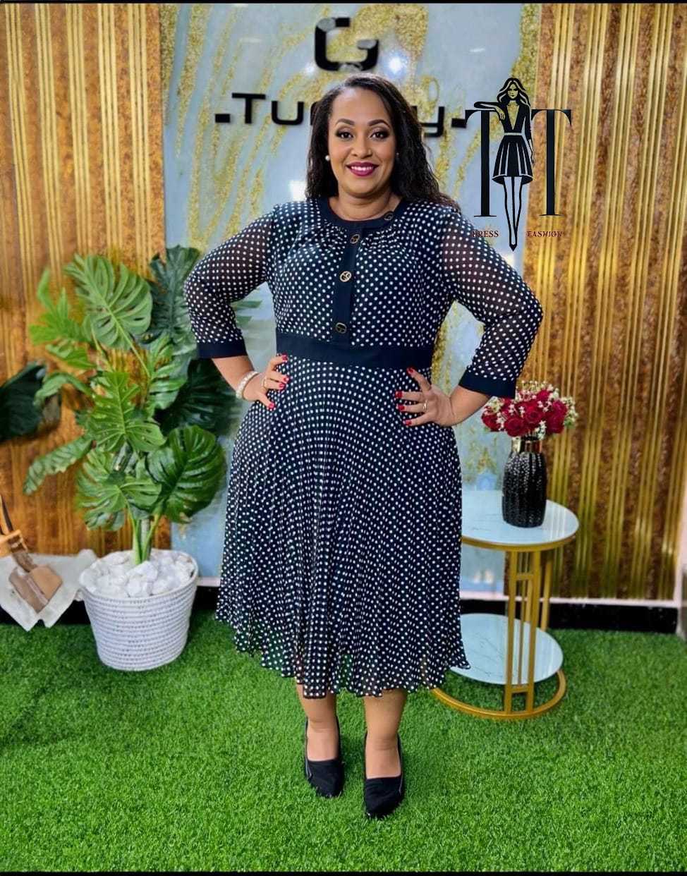 BEAUTIFUL POLKA DOTS DRESS