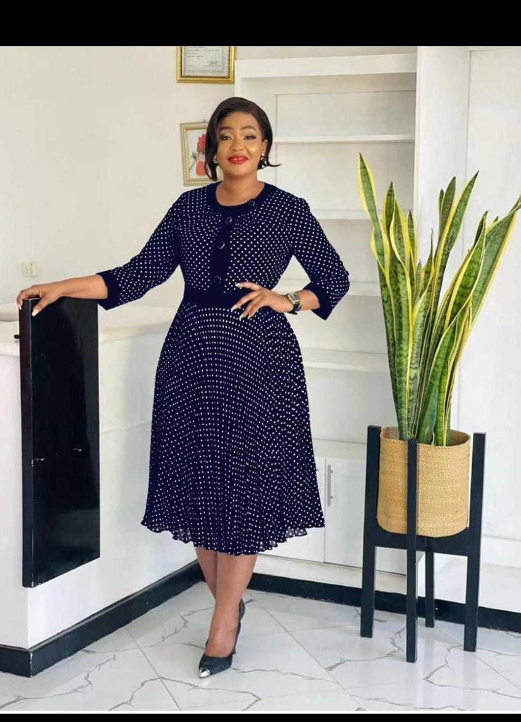 BEAUTIFUL POLKA DOTS DRESS