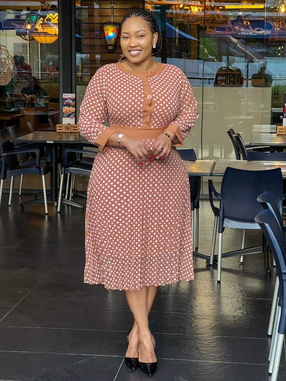 BEAUTIFUL POLKA DOTS DRESS